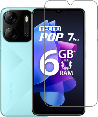 INFINITYWORLD Tempered Glass Guard for Tecno POP 7 Pro(Pack of 1)