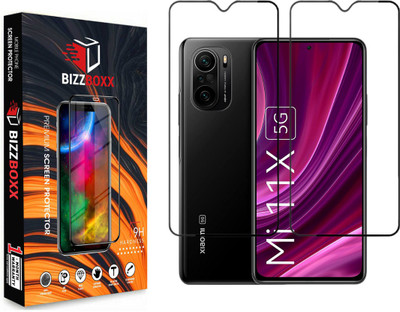 BizzBoxx Tempered Glass Guard for Xiaomi Mi 11X 5G, Mi 11X Pro 5G, Poco F3, MI 11i(Pack of 2)