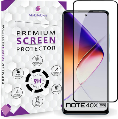 Mobilebies Tempered Glass Guard for Infinix Note 40X 5G Premium Screen Protector Guard with Easy Installation Kit(Pack of 1)