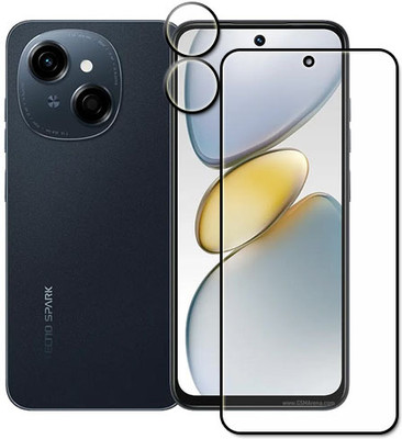 tombik Tempered Glass Guard for 18cq-Tecno Spark Go 1-front,lens(Pack of 2)