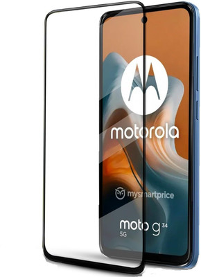 EITANSHA CREATION Edge To Edge Tempered Glass for Motorola g34, Motorola G34, Moto g34, Moto G34(Pack of 1)