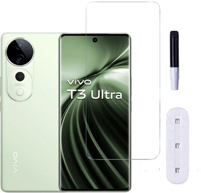 KARTRAY Tempered Glass Guard for Vivo T3 Ultra 5G, UV Glass(Pack of 1)
