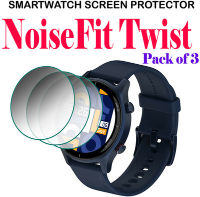 YCHROZE Tempered Glass Guard for NoiseFit Twist(Pack of 3)