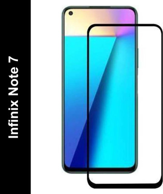 EASYBIZZ Edge To Edge Tempered Glass for Infinix note 7(Pack of 1)