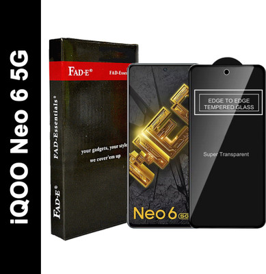 FAD-E Edge To Edge Tempered Glass for iQOO Neo 6 5G, iQOO Neo6 5G, iQOO Neo 6(Pack of 1)