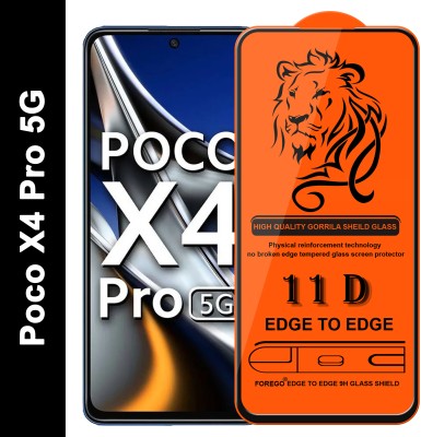 Forego Edge To Edge Tempered Glass for POCO X4 Pro 5G(Pack of 1)
