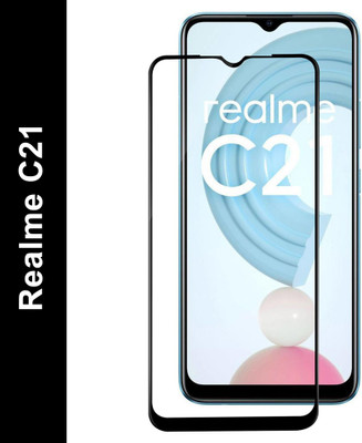 VAlight Edge To Edge Tempered Glass for Realme C21(Pack of 1)
