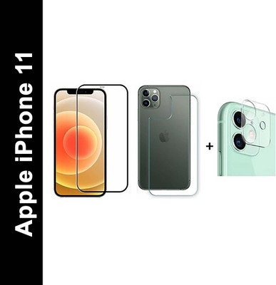 AV Front and Back Tempered Glass for Apple iPhone 11 - (includes Camera Glass)(Pack of 3)