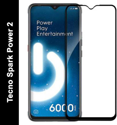 EASYBIZZ Edge To Edge Tempered Glass for Tecno Spark Power 2(Pack of 1)