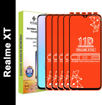 PFOAM Edge To Edge Tempered Glass for Realme XT(Pack of 5)