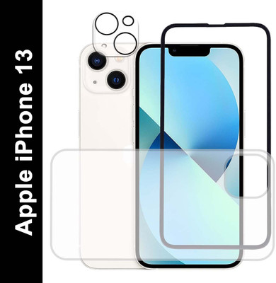 Systek Front and Back Tempered Glass for APPLE iPhone 13(Pack of 3)