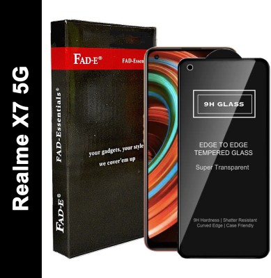 FAD-E Edge To Edge Tempered Glass for Realme X7, Realme X7 5G(Pack of 1)