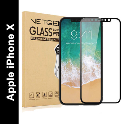 NETGEN Tempered Glass Guard for Apple iPhone X(Pack of 1)