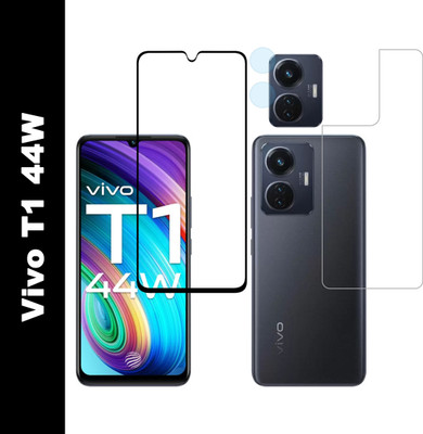 Ten To 11 Front and Back Tempered Glass for Vivo T1 44w(Pack of 3)