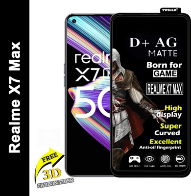TWIGLO Edge To Edge Tempered Glass for REALME X7 MAX(Pack of 1)