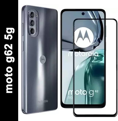 YOGIJEET Edge To Edge Tempered Glass for moto g62 5g, Motorola G62 5G(Pack of 1)