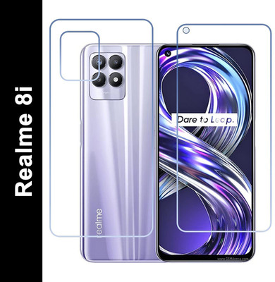 SOLIVAGANT Front and Back Tempered Glass for Realme 8i(Pack of 2)