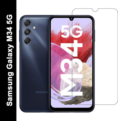 HOBBYTRONICS Tempered Glass Guard for Samsung Galaxy M34, Samsung Galaxy M34 5G, Samsung M34, Samsung M34 5G(Pack of 1)