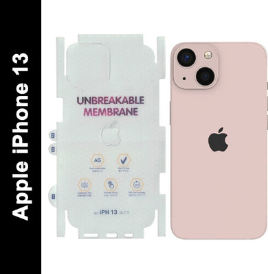 VOLMERE Back Screen Guard for Apple iPhone 13 Back Matte Finish Unbreakable Membrane, With Apple Logo(Pack of 1)