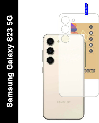 DESIBUZZ Back Tempered Glass for Samsung Galaxy S23 5G, Galaxy S23 5G, {Flexible}(Pack of 1)