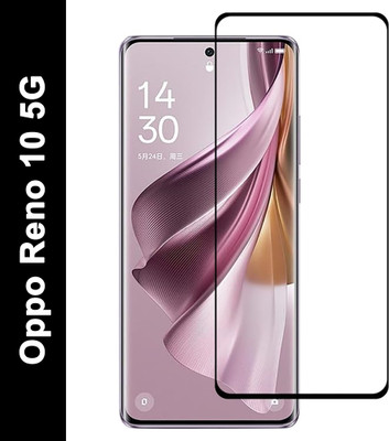 ASVALBUY Edge To Edge Tempered Glass for OPPO Reno 10 5G, Reno 10 5G, OPPO Reno10 5G(Pack of 1)