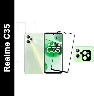 FINCH Front and Back Tempered Glass for Realme C35(Pack of 3)