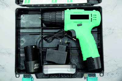 XDLB Cordless screwdriver Drill Machine 12V Lithium-Ion 1.2Ah with 2 Battery & LED Light 10 mm Chuck variable Reverse Forward torque Collated Screw Gun(Cordless)