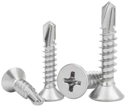 ADISON Steel Button Head Self-drilling Screw(25 mm Pack of 100)