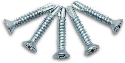 DECENT AIR SYSTEM Carbon Steel Flat Head Self-drilling Screw(3.5 mm Pack of 500)