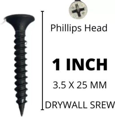 SCREWz Carbon Steel Bugle Head Drywall Screw(3.5 mm Pack of 300)