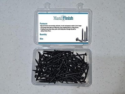 MASTER FINISH Carbon Steel Oval Drywall Screw(3.5 mm Pack of 200)