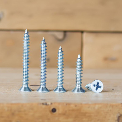 swaroopa Stainless Steel Bugle Head Chipboard Screw(3.5 mm Pack of 100)