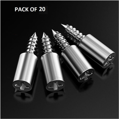 HAIYUN Stainless Steel Oval Self-tapping Screw(3 mm Pack of 20)