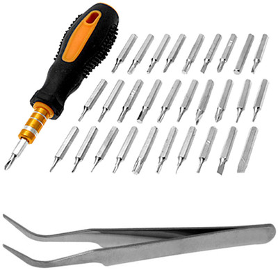BRTION Magnetic 31 in 1 Repairing ScrewDriver Tool Set Kit for computer screw driver Ratchet Screwdriver Set(Pack of 32)