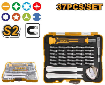 INGCO HKSDB0378 37 Pcs precision screwdriver set Screwdriver Bit Set(Pack of 1)
