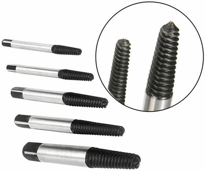 Lubaba 5Pcs Screw Extractor Screwdriver Drill Bits Set Broken Damaged Bolt Remover. with Plastic Box Screwdriver Bit Set(Pack of 1)