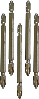 Inditrust PH2 Bits 5pc Ph2 bit Screw Driver Magnetic bit type ++ Length 100mm Screwdriver Bit Set(Pack of 5) Inditrust PH2 Bits 5pc Ph2 bit Screw Driver Magnetic bit type ++ Length 100mm Screwdriver Bit Set(Pack of 5)