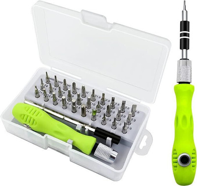 KHODIYAR HAND WORKS Screwdriver Kit 1-in-32 | Compact Repair Toolkit for Home & Electronics Combination Screwdriver Set(Pack of 1)