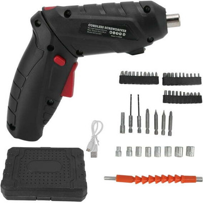 Xydrozen Electric Screwdriver Set 3.6v Mini Rechargeable Multi-function Combination Screwdriver Set(Pack of 1)