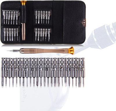 Hillgrove 25in-1 Portable Pocket Screw driver Mobile Repairing Tool Kit for Phone/Laptop/PC/Glasses/Computer Precision Screwdriver Set(Pack of 25)