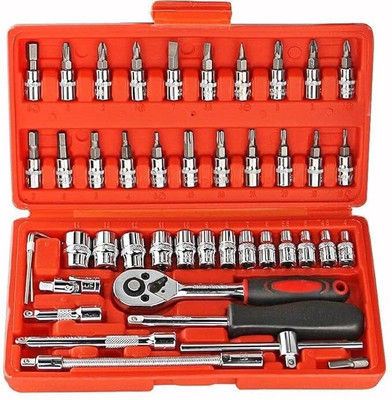 Saviraj 46 Pcs Tool Kit & Screwdriver set Combination Screwdriver Set(Pack of 1)