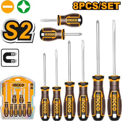 INGCO HKSDS0828 Combination Screwdriver Set(Pack of 1)