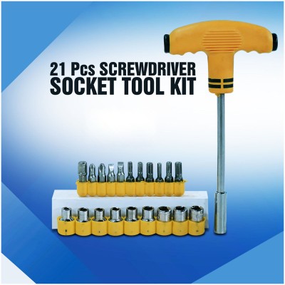 UnV 21 Pcs Socket Tool Kit Combination Screwdriver Set(Pack of 1)