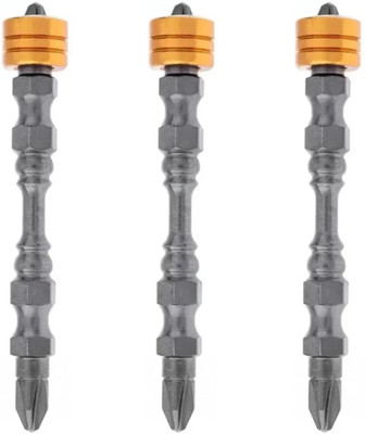 Kiesh 3 Pcs PH2 65 MM (++) Screwdriver Bits With Magnetic Ring Head Standard Screwdriver Set(Pack of 3)