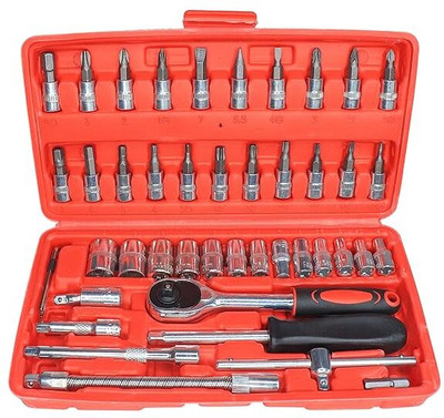 MAHADAV Drive Socket Ratchet Wrench Socket Bit Ratchet Screwdriver Set(Pack of 1)