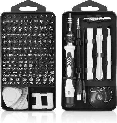 rujave Screwdriver Tool 115 in 1 Tool Sets, PC Repair Magnetic Tool Kit Standard Screwdriver Set(Pack of 1)