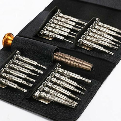 GVJ TRADERS 25 in 1 Mini Screwdriver Tip, Repairing Precision Screwdriver Set (Pack of 25) Precision Screwdriver Set(Pack of 1)