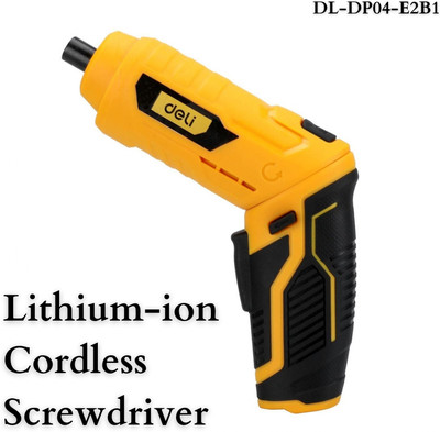 VTH DELI Lithium -ion Cordless Screwdriver DL-DP04-E2B1 Combination Screwdriver Set(Pack of 1)