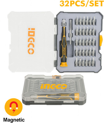 INGCO 32 PIECE MAGNETIC SCREWDRIVER SET Precision Screwdriver Set(Pack of 1)