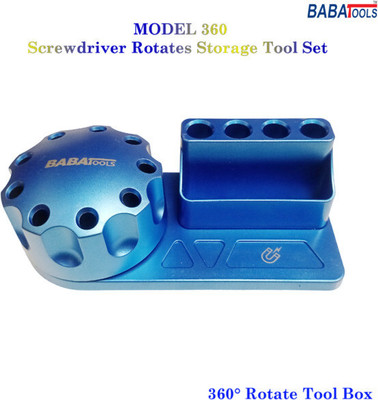 BABATOOLS 360 Screwdriver Rotates Storage Seat 360 Rotation Tool Storage Box Combination Screwdriver Set(Pack of 1)